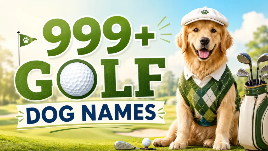golf dog names