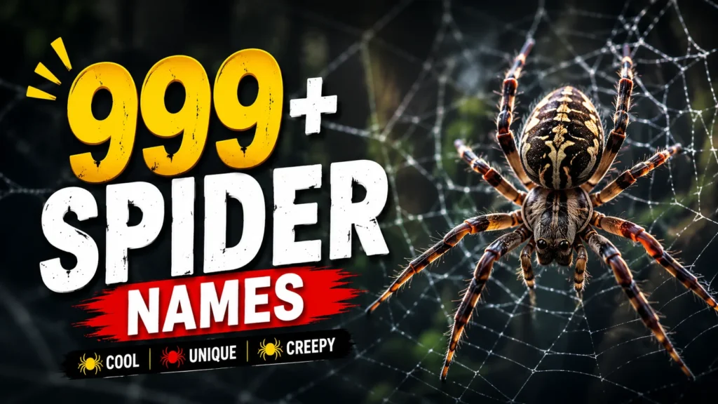 spider names