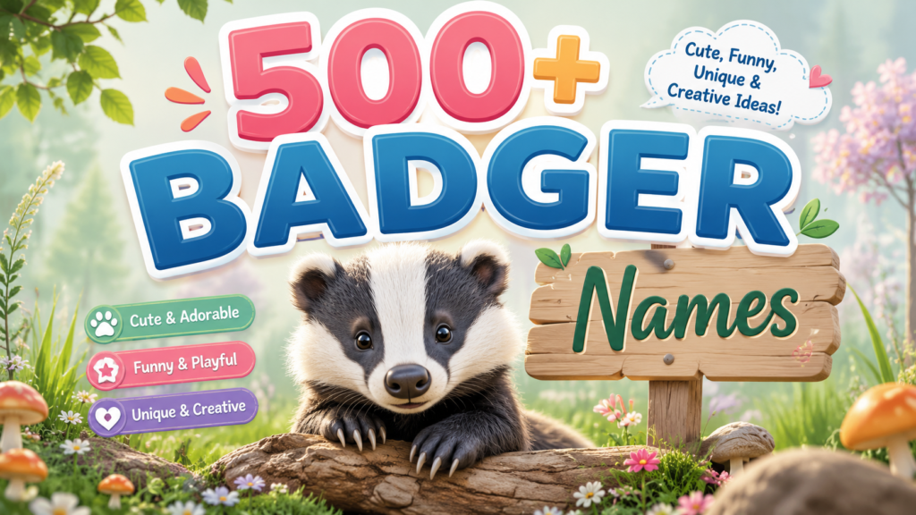 Badger names
