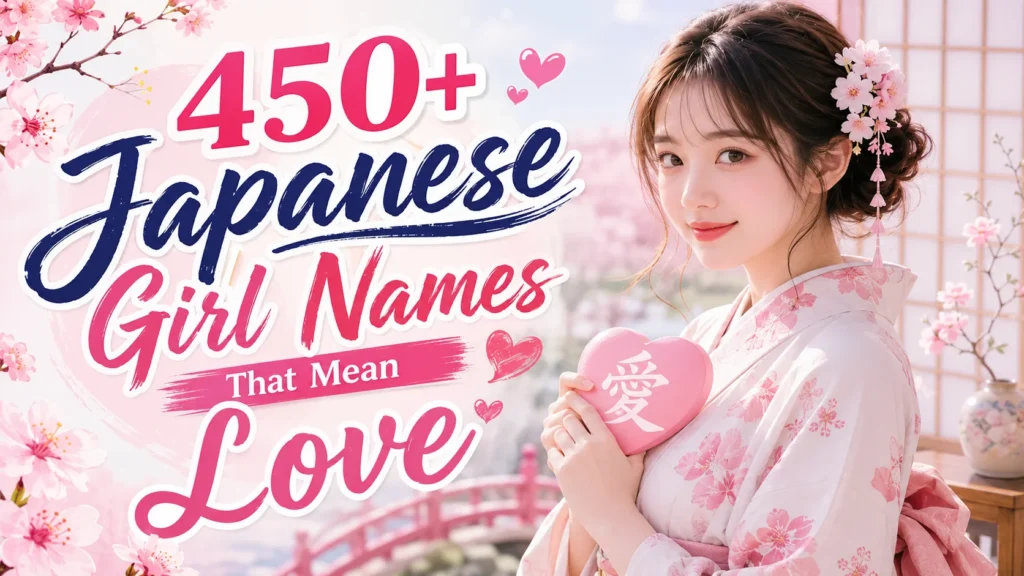 Japanese girl names that mean love