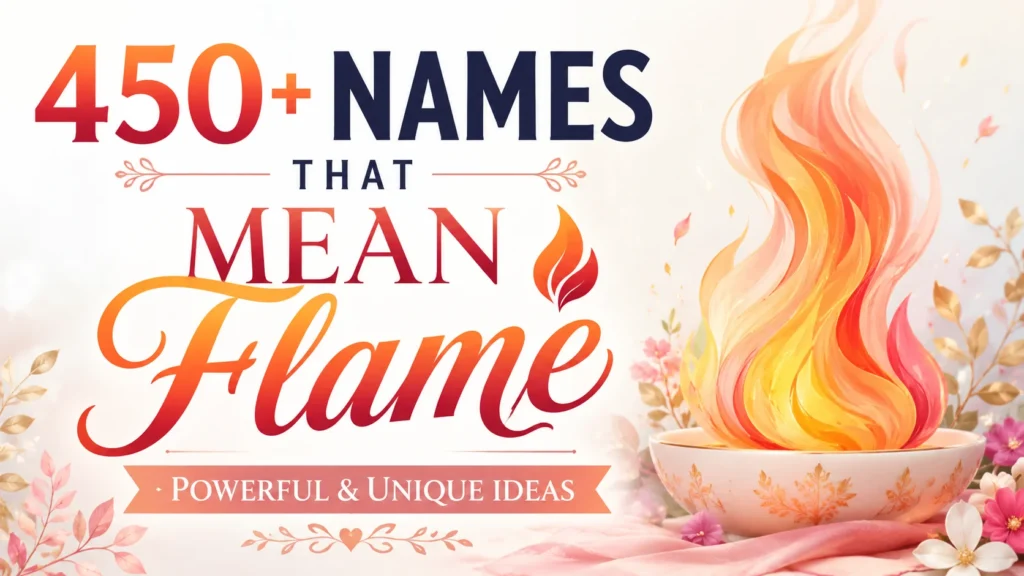 Names That Mean Flame