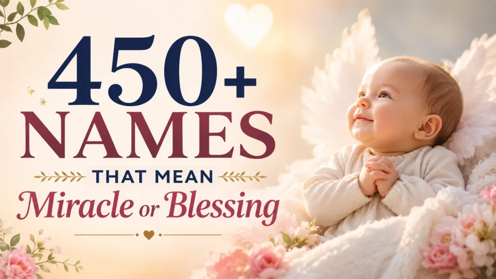 Names That Mean Miracle or Blessing