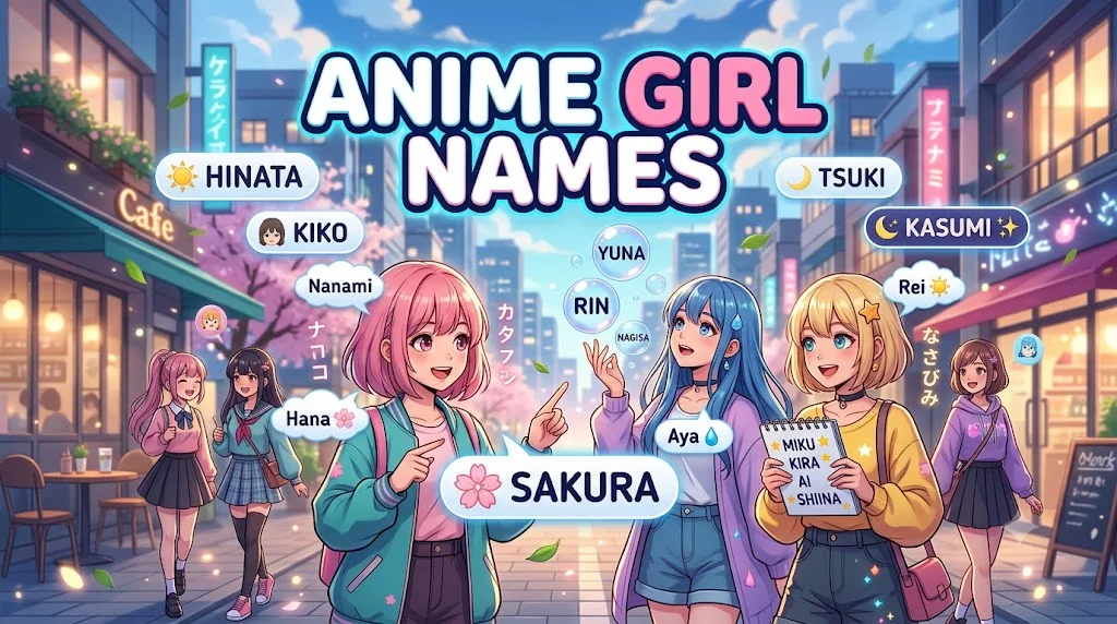 anime girl names