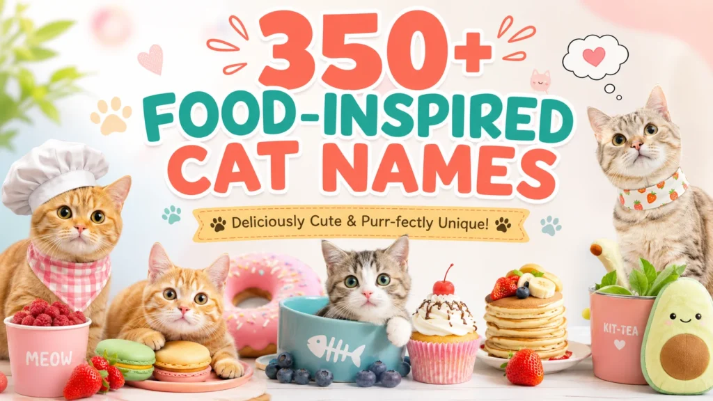 food inspired cat names
