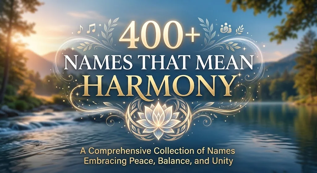 names that mean harmony