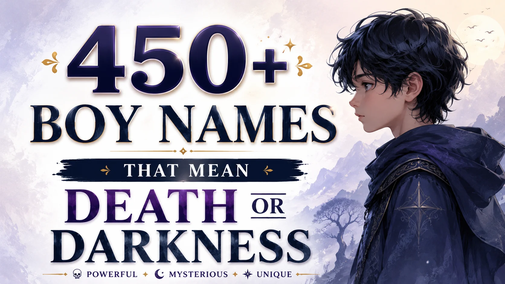 Boy Names That Mean Death or Darkness