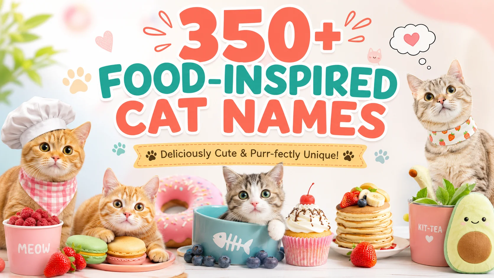 food inspired cat names