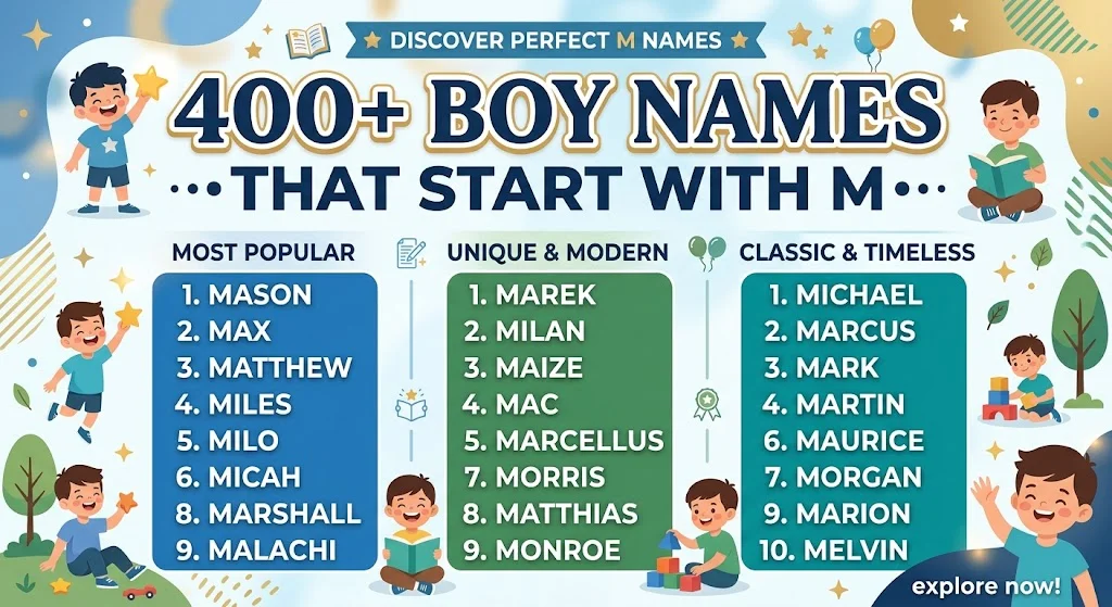 Boy Names That Start With M