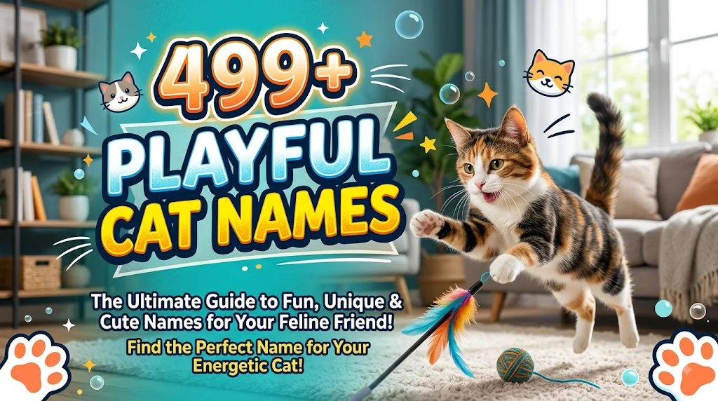 playful cat names
