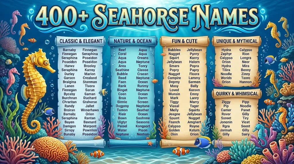 seahorse names